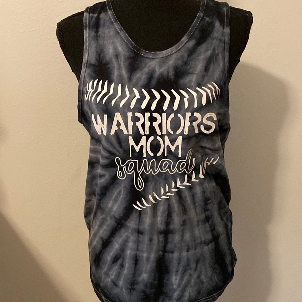 Tie-dye Warriors Mom tank!